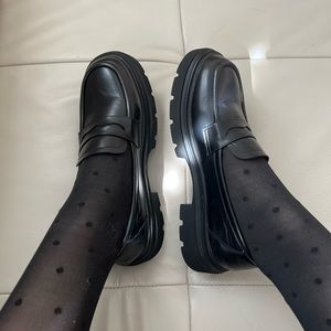 Black Platform Loafers